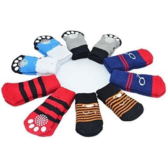 CONXKI Traction Control Cotton Indoor Dog Socks - Picture 1 of 1